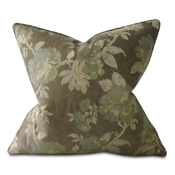 The Pillow Collection Walcott Floral Outdoor Bedding Sham Green European/26 x 26 The Pillow Collection Walcott Floral Outdoor Bedding Sham Green European/26 x 26